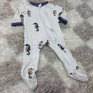 Kyte Baby Seahorse Zip-Up Footed Pajama